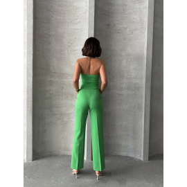 Palazzo Pantolonlu Alt Üst Takım Yeşil (Beden: L)