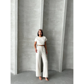 Bluz Pantolon Takım S255057 Bej (Beden: S)