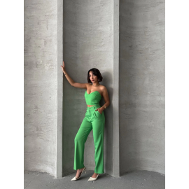 Palazzo Pantolonlu Alt Üst Takım Yeşil (Beden: S)