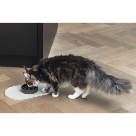 Beeztees DBL Mama Su Kabı Servisi, Silikon, Kaymaz, Bej, 45x25x1,5cm