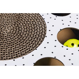 Beeztees Yavru Kedi Karton Tırmalama ve Oyuncağı, 35x35x7cm