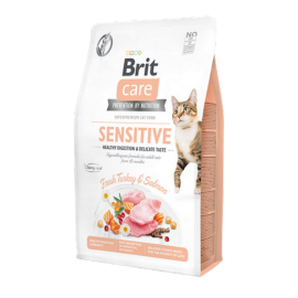 Brit Care 2 kg Yetişkin Hassas Kediler İçin, Tahılsız, Hipoalerjenik, Taze Hindi Etli Ve Somonlu Kuru Mama 