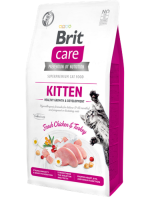 Brit Care 7 kg Yavru Kediler, Hamile Veya Emziren Kediler İçin, Tahılsız, Hipoalerjenik, Taze Tavuk Ve Hindi Etli Kuru Mama 