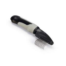 Beeztees Orta ve Uzun Tüylü Köpek Kıtık Açıcı Tarak, Siyah Gri, 19x5x2cm