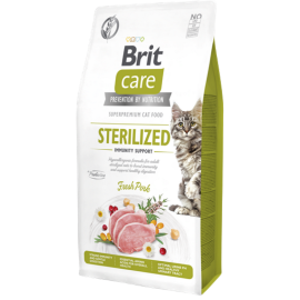 Brit Care 7 kg Kısırlaştırılmış Kediler İçin, Tahılsız, Hipoalerjenik, Domuz Etli Kuru Mama 