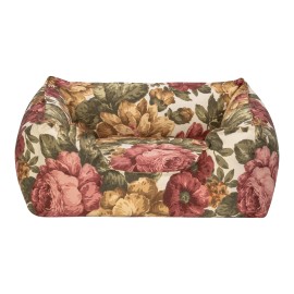 Pet Comfort Alpha  Gül Desenli Kedi ve Köpek Yatağı S 60x50cm