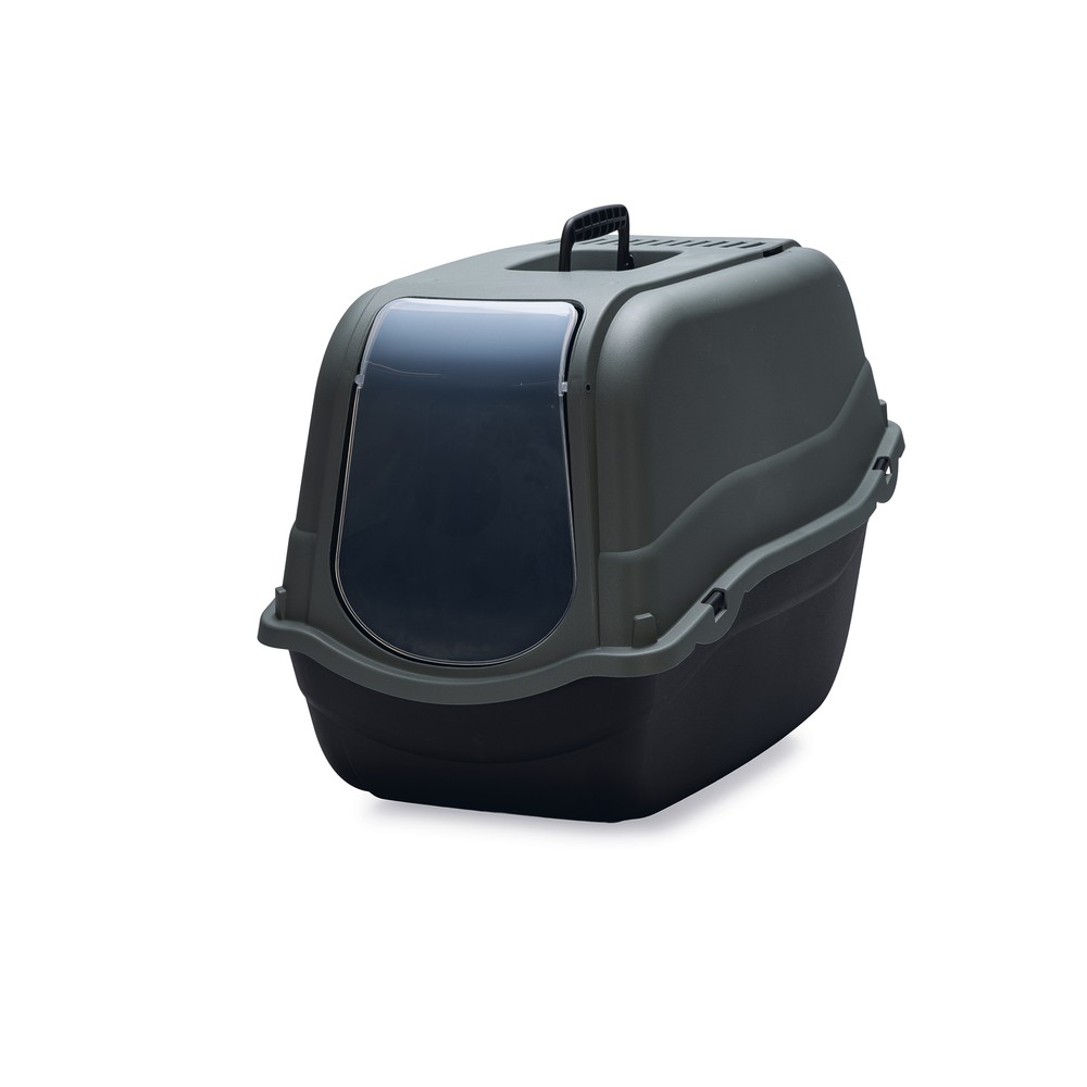 Beeztees Kapalı Kedi Tuvaleti, Antrasit Koyu Mavi, 57x39x41cm