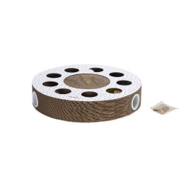 Beeztees Yavru Kedi Karton Tırmalama ve Oyuncağı, 35x35x7cm