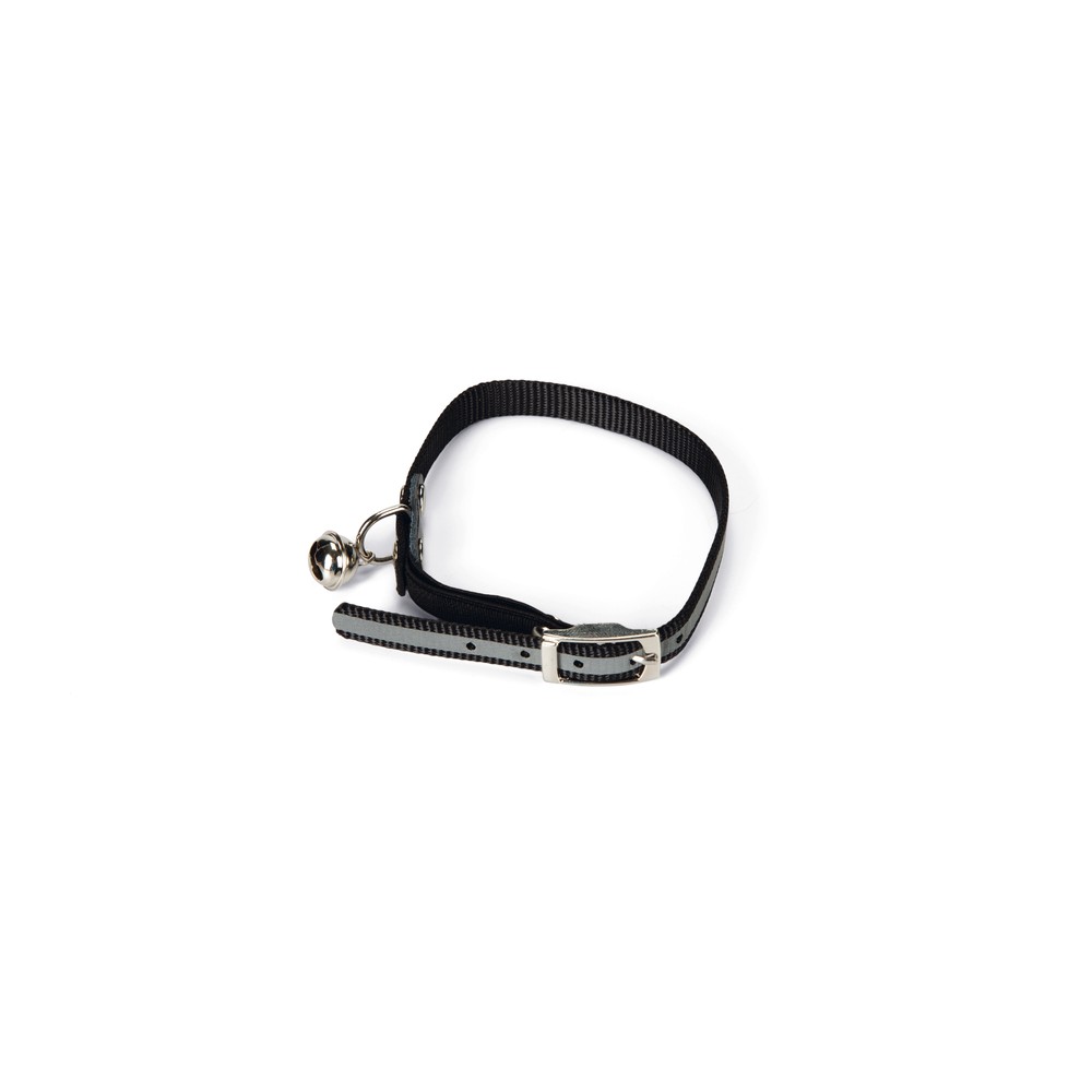 Beeztees Kedi Boyun Tasması, Fosforlu Siyah, 24,5-29,5cm