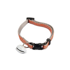 Beeztees Kedi Boyun Tasması, Zilli, Açık Gri, 20-30cm