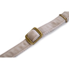 Beeztees DBL Köpek Tasması, Kadife, Gri, 48-70cm, 25mm