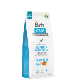 Brit Care 12 kg Deri Ve Tüy Hassasiyeti Olan Büyük Irk Genç Köpekler İçin, Tahılsız, Somonlu Kuru Mama 