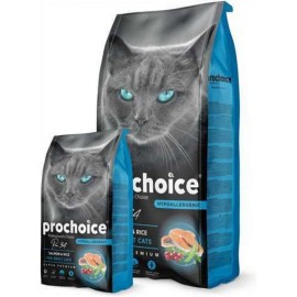 Prochoice 2 kg Yetişkin Kediler İçin, Hipoalerjenik, Somon Balıklı Ve Pirinçli Kuru Mama 