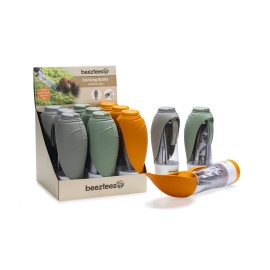 Beeztees Köpek Seyahat Su Şişesi, Ödül Kabı, Silikon, Çeşitli Renklerde, 25X9X9Cm, 600Ml