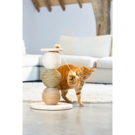 Beeztees DBL Kedi Tırmalama ve Oyuncağı, 34x34x47,5cm