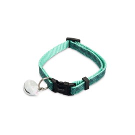 Beeztees Kedi Boyun Tasması, Zilli, Yeşil, 20-30cm