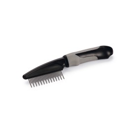 Beeztees Kısa ve Uzun Tüylü Kedi Tarağı, Siyah Gri, 21cm