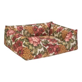 Pet Comfort Alpha  Gül Desenli Köpek Yatağı M 80x65cm