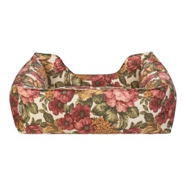 Pet Comfort Alpha  Gül Desenli Köpek Yatağı M 80x65cm