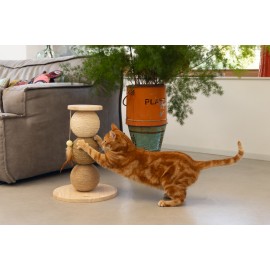 Beeztees DBL Kedi Tırmalama ve Oyuncağı, 34x34x47,5cm