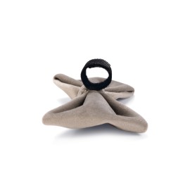 Beeztees DBL Köpek Papyonu, Kadife, Gri, 12cm