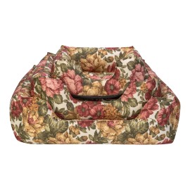 Pet Comfort Alpha  Gül Desenli Kedi ve Köpek Yatağı S 60x50cm