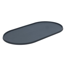 Beeztees DBL Mama Su Kabı Servisi, Silikon, Kaymaz, Antrasit, 55x30x1,7cm