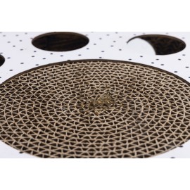 Beeztees Yavru Kedi Karton Tırmalama ve Oyuncağı, 35x35x7cm