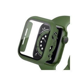Newface Apple Watch 38Mm Camlı Kasa Ekran Koruyucu - Koyu Yeşil