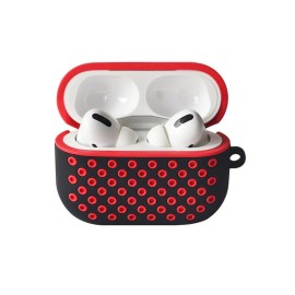 Newface Airpods Pro 2 (2.nesil) Spor Delikli Kılıf - Siyah-Kırmızı