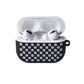 Newface Airpods Pro 2 (2.nesil) Spor Delikli Kılıf - Siyah-Beyaz