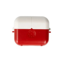 Newface Airpods 3 (3.nesil) Basmalı Kılıf - Kırmızı-Beyaz