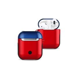 Newface Airpods 2 (2.nesil) 3In1 Kılıf - Kırmızı-Lacivert