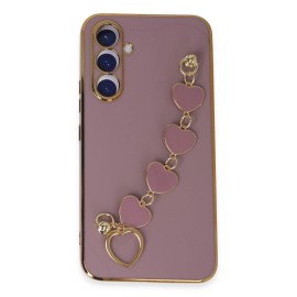 Newface Samsung Galaxy A54 5G Kılıf Esila Silikon - Mor