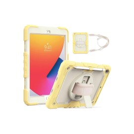 Newface Ipad 10.2 (7.nesil) Kılıf Strap New Tablet Kapak - Sarı