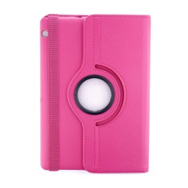 Newface Huawei Mediapad T3 10 / 9.6 Kılıf 360 Tablet Deri Kılıf - Pembe