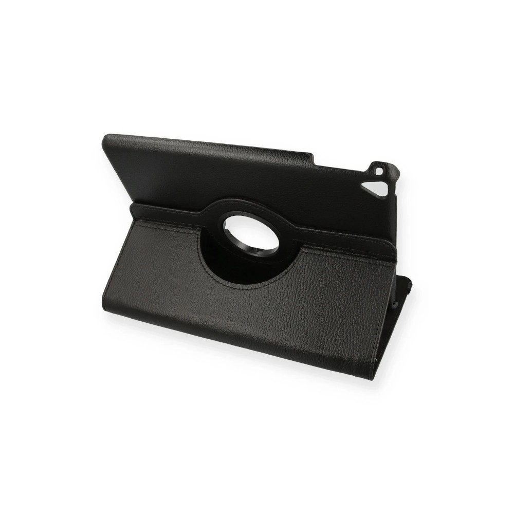 Newface iPad 9.7 (2018) Kılıf 360 Tablet Deri Kılıf - Siyah