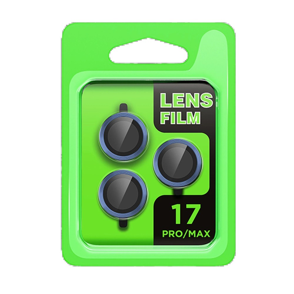 Newface Apple iPhone 17 Pro Raze Metal Kamera Lens - Koyu Mavi