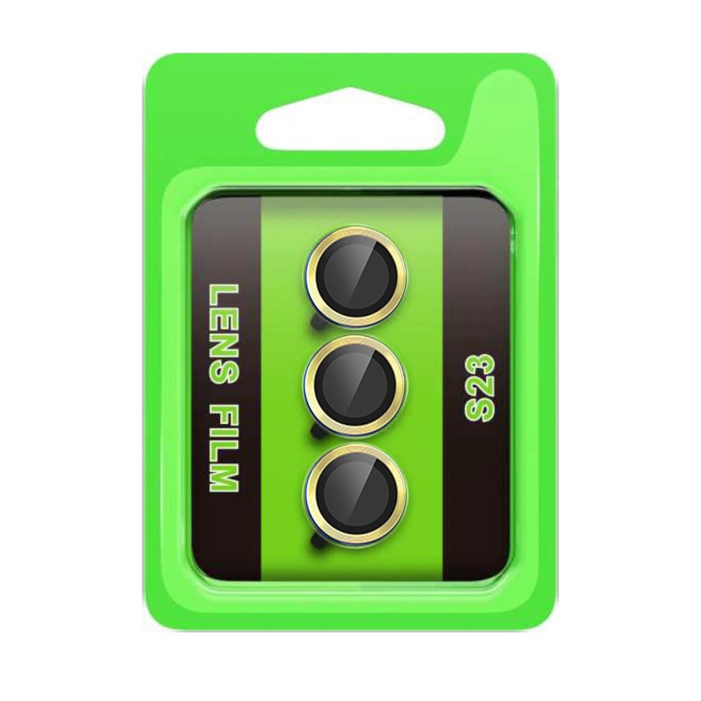 Newface Samsung Galaxy S23 Raze Metal Kamera Lens - Sarı