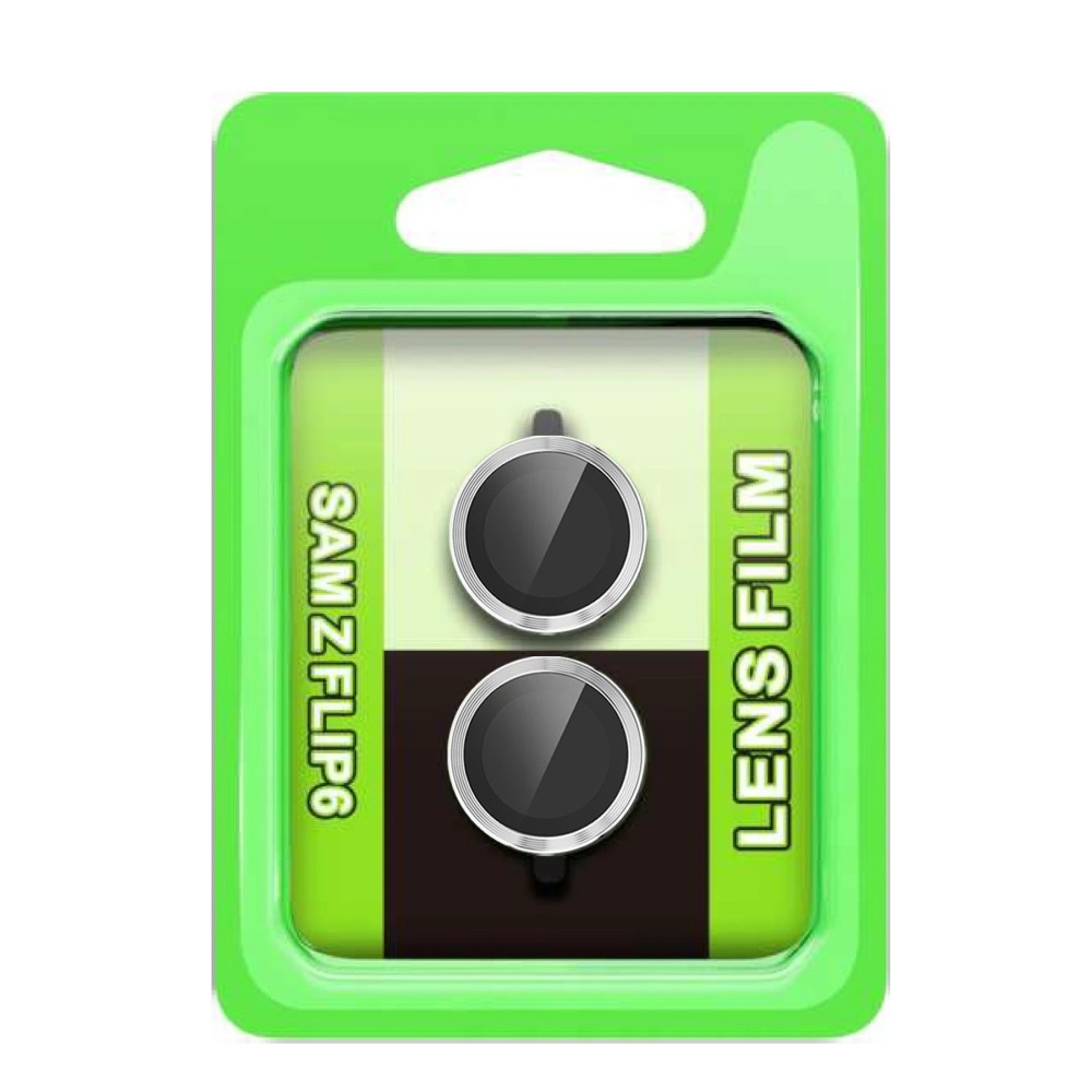 Newface Samsung Galaxy Z Flip 6 Raze Metal Kamera Lens - Gümüş