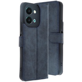 Newface Vivo Y28 Kılıf Trend S Plus Kapaklı Kılıf - Lacivert
