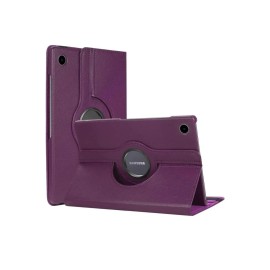 Newface Samsung Galaxy Tab A11 360 Tablet Deri Kılıf - Mürdüm