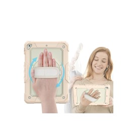 Newface iPad 5 Air 9.7 Kılıf Strap New Tablet Kapak - Pembe