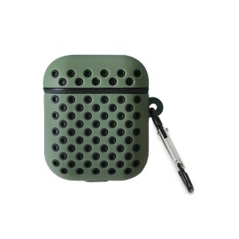 Newface Airpods 3 (3.nesil) Spor Delikli Kılıf - Haki Yeşil-Siyah