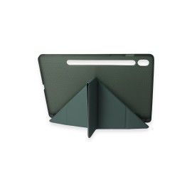 Newface Samsung Galaxy Tab A9 Plus Kılıf Kalemlikli Mars Tablet Kılıfı - Koyu Yeşil