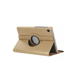 Newface Samsung Galaxy Tab A11 360 Tablet Deri Kılıf - Gold