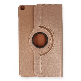 Newface Samsung Galaxy Tab A9 Plus Kılıf 360 Tablet Deri Kılıf - Rose Gold