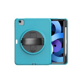 Newface iPad 2022 10.9 (10.nesil) Kılıf Hand Strap Tablet Kılıfı - Turkuaz