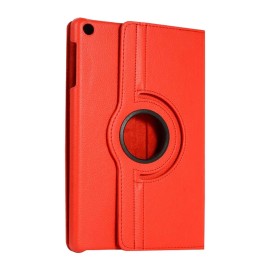 Newface Samsung Galaxy Tab A11 360 Tablet Deri Kılıf - Kırmızı
