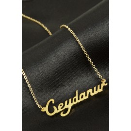 Ceydanur İsimli Kolye -Sarı